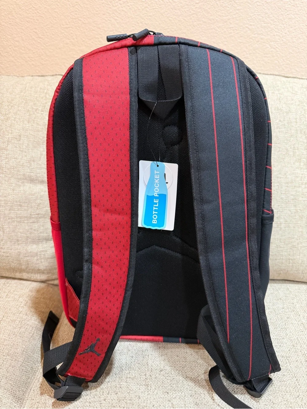 New Nike x Air Jordan Backpack Playoff Edition Red Black Large
